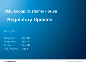 CME Group customer forum