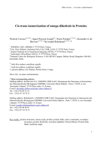 Cis-trans isomerization of omega dihedrals in Proteins