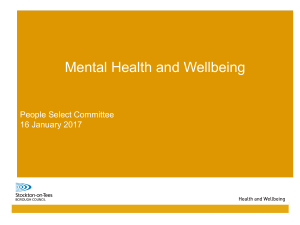 Mental Health and Wellbeing Briefing (375K/bytes)