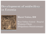 Development of midwifery in Estonia