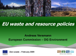 La Polique Européenne en matière de déchets