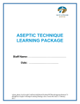 aseptic technique learning package