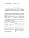 Evidence that three dimensions of psychosis have a