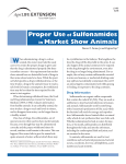 Proper Use of Sulfonamides in Market Show Animals