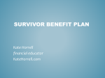 Survivor benefit plan