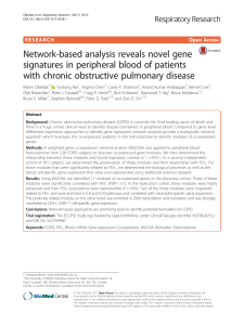 Network-based analysis reveals novel gene signatures in peripheral
