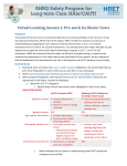 Virtual Learning Session 1: Pre-work Facilitator Notes