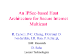 An IPSec-based Host Architecture for Secure