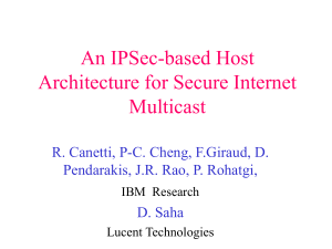 An IPSec-based Host Architecture for Secure