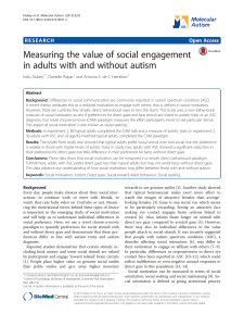 Measuring the value of social engagement in adults with and without
