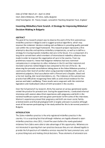 Inventing Midwifery from Scratch. A Strategy for Improving Midwives