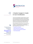 A Family Caregiver`s Guide to Care Coordination