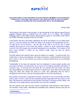 Eurochildi position on the amendment of Council Directive 92/85