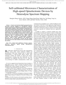 Self-calibrated Microwave Characterization of High