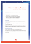 Network Installation Procedure - Chartwell