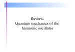 Review: Quantum mechanics of the harmonic oscillator