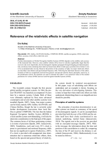 Relevance of the relativistic effects in satellite navigation