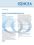 Family Centered Maternity Care - The International Childbirth