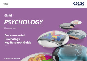 Environmental psychology - Key research guide