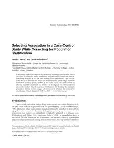 Detecting association in a case-control study while