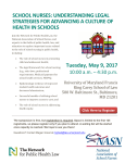Tuesday, May 9, 2017 SCHOOL NURSES