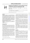 Breakpoint identification and smoothing of array comparative