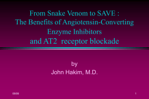 Angiotensin-Converting Enzyme Inhibitors