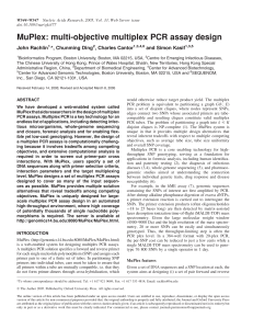 MuPlex: multi-objective multiplex PCR assay design