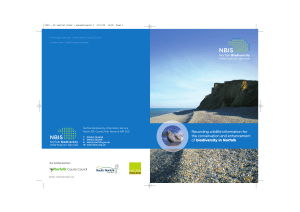 NBIS Introductory Leaflet - Norfolk Biodiversity Information Service