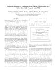 Quantum Mechanical Modeling of the Charge Distribution in a Si Si1