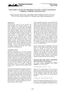new energy-efficient building concepts affecting human thermal