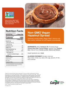 Non-GMO Vegan Hazelnut Spread
