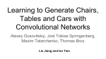 Learning to Generate Chairs, Tables and Cars with Convolutional