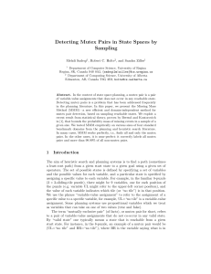 Detecting Mutex Pairs in State Spaces by Sampling