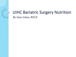 UIHC Bariatric Surgery Nutrition