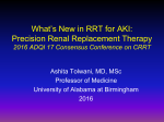 Precision Renal Replacement Therapy