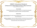 MSNAF`s Educational Weekend Ultrasound Guided Regional Nerve