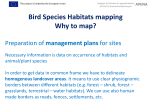 Bird Species Habitats mapping Why to map?