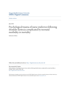 Psychological trauma of nurse-midwives following shoulder dystocia
