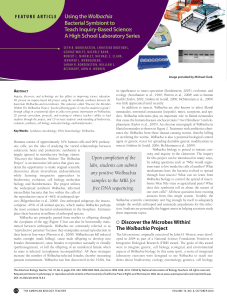 Using the Wolbachia Bacterial Symbiont to Teach Inquiry