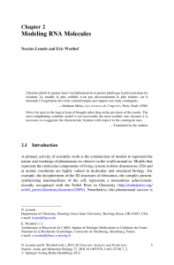 Modeling RNA Molecules