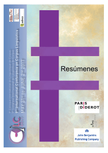 Resúmenes - Colloque international de Linguistique de Corpus