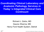 Coordinating Clinical Laboratory and Anatomic Pathology Services