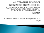 a literature review of indigenous knowledge on climate