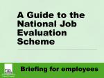 National Job Evaluation - publication of job scores