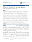Epigenetic regulation in cancer progression
