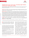 Modifiable Risk Factors Versus Age on Developing High Predicted