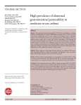 High prevalence of abnormal gastrointestinal permeability in