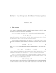 Lecture 1 - Lie Groups and the Maurer-Cartan equation