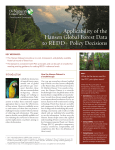 Applicability of the Hansen Global Forest Data to REDD+ Policy